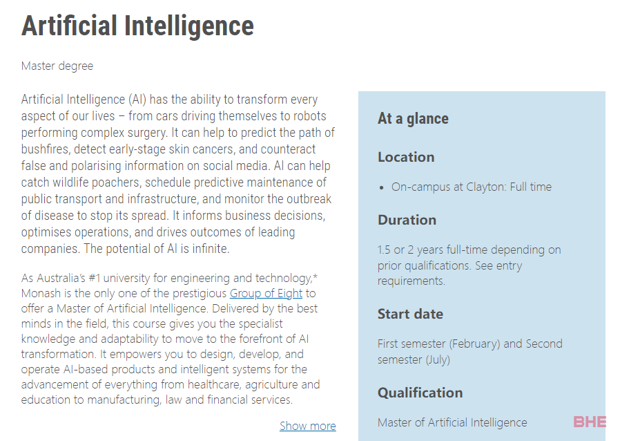 澳洲留学人工智能领域有哪些院校不可错过？！