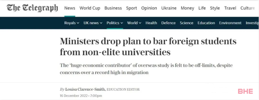 英国政府放弃限制留学生计划，要求所有大学欢迎留学生！